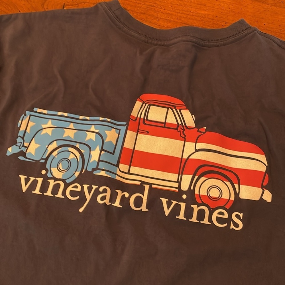 VINEYARD VINES Long Sleeved Patriotic Truck Shirt - Mens Small - Picture 5 of 10